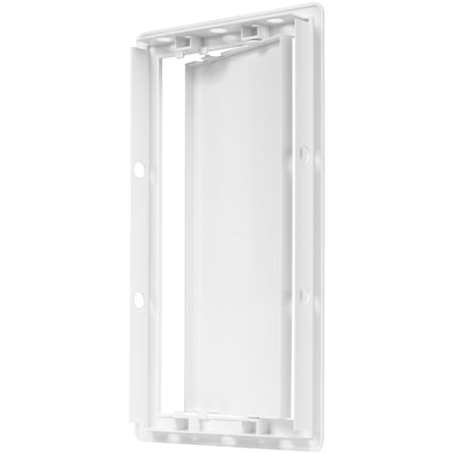 ECOPRO VENT 6" x 12" White Plastic Access Panel. Service Shaft Door Panel. Plumbing, Electricity, Heating, Alarm Wall Access Panel for Drywall. Bathroom Services Access Hole Cover. (6" x 12") - Image 5