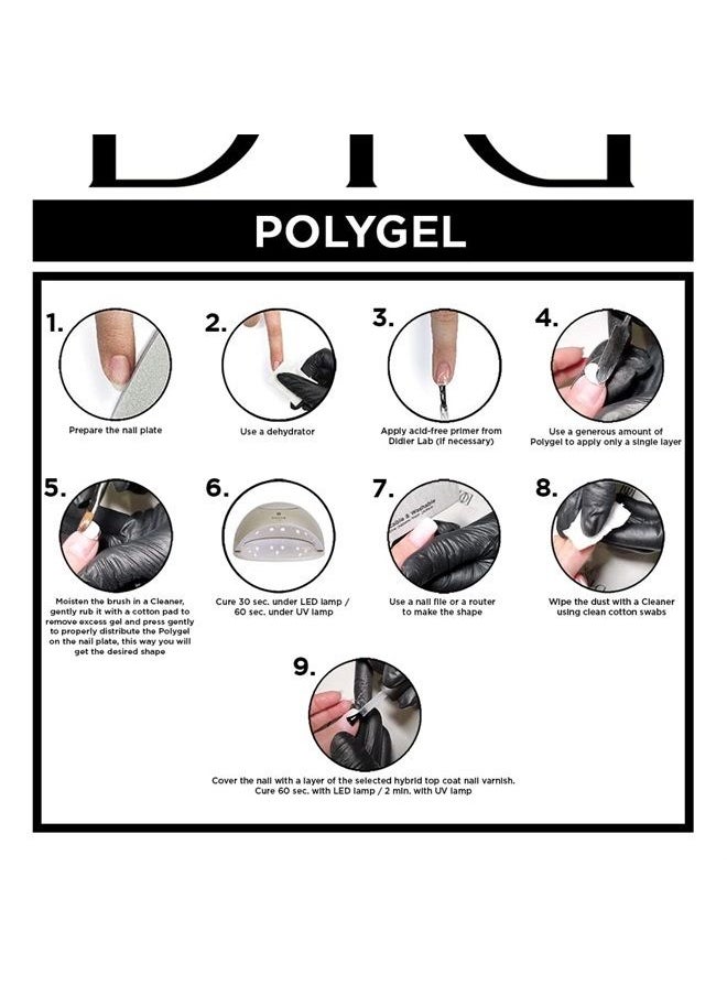 DIDIER LAB - Polygel Cover Nude - Strong Nail Gel Builder for Extension - Resistant to Damage - Hard as Acrylic - Strengthener - Long Lasting - For Professional and Beginners - LED Lamp - 1.06oz - Image 1
