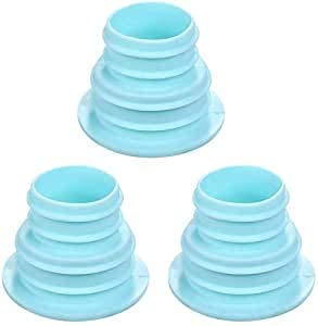 ONICORN Silicone Ring Silicone Seal Plug Ring Washing Machine Plug Ring for Bathroom Kitchen Cleaning Tools Set of 3pcs Blue  - Image 1