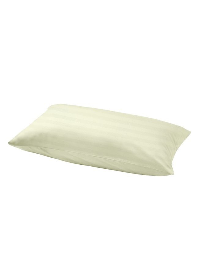 BYFT Tulip (Cream) Single Size Flat Sheet and Pillow Covers with 1 cm Satin Stripe (Set of 2 Pcs) 100% Cotton, Soft and Luxurious Hotel Quality Bed linen-300 TC - Image 3