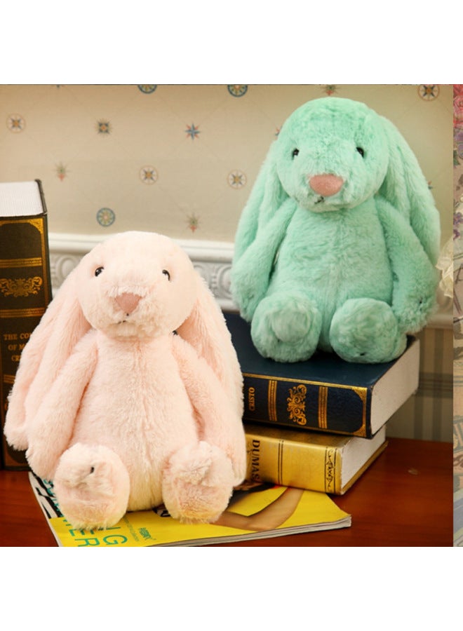 Girl's Pacifying Rabbit Doll Plush Toy Long Ears Easter Colorful Rabbit Baby Sleeping Big Ear Rabbit Doll-Color:Brown-Height:40cm - Image 3