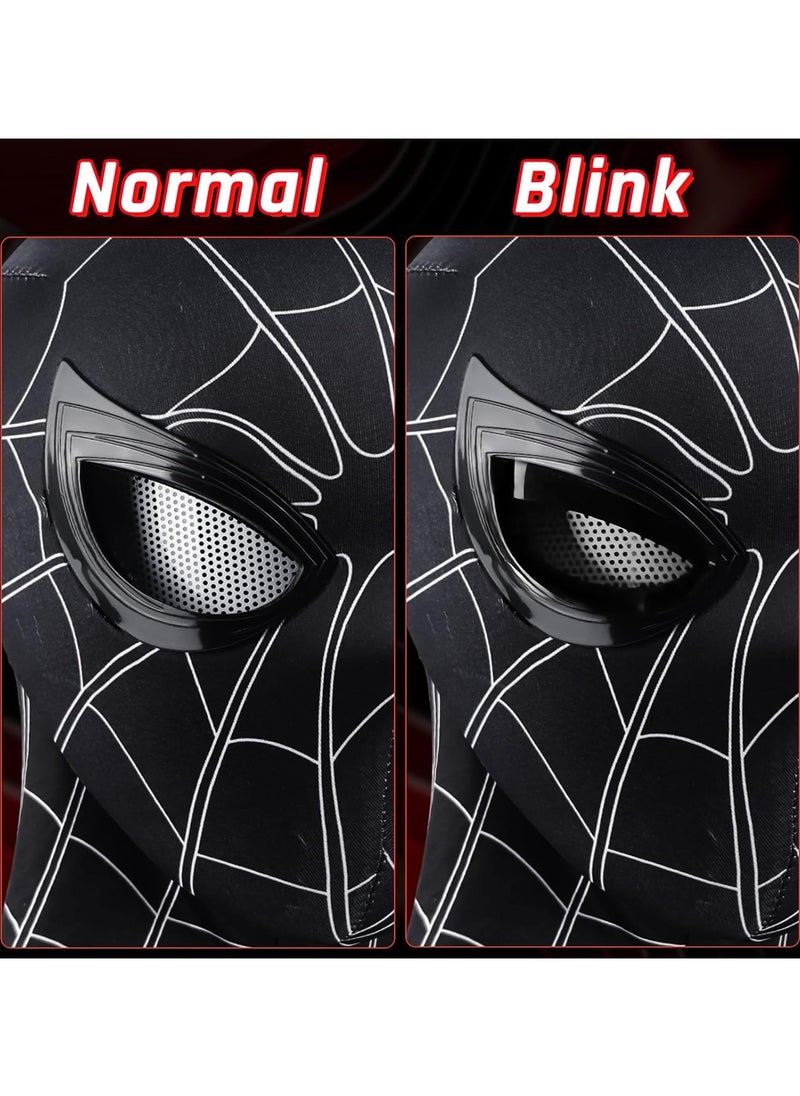 SNW Spider Masks, Superhero Masks Cosplay Costumes Mask, Black Spider Hero Mask, Superhero Cosplay Dress Up Masks for Age 6+ Years Old  - Image 2