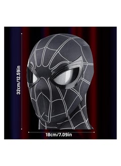 SNW Spider Masks, Superhero Masks Cosplay Costumes Mask, Black Spider Hero Mask, Superhero Cosplay Dress Up Masks for Age 6+ Years Old  - Image 3