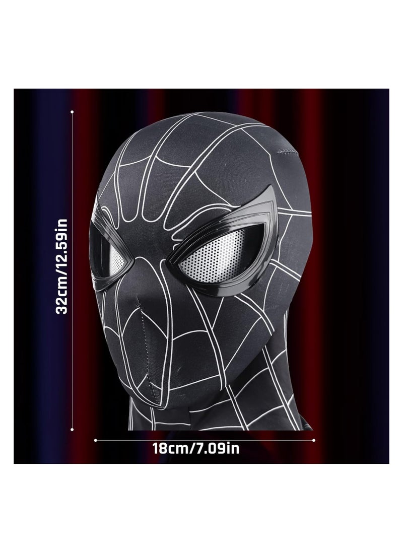 SNW Spider Masks, Superhero Masks Cosplay Costumes Mask, Black Spider Hero Mask, Superhero Cosplay Dress Up Masks for Age 6+ Years Old  - Image 3