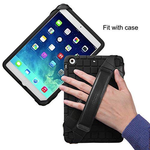joylink Universal Tablet Hand Strap Holder, 360 Degrees Swivel Leather Handle Grip with Elastic Belt, Secure & Portable for 7.9" -8.4" Tablets (Samsung Asus Acer Google iPad Mini), Black - Image 4