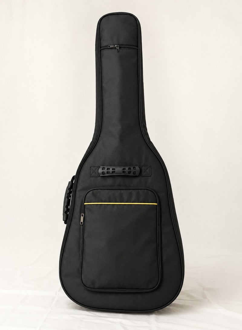MegArya 41 Inch Acoustic Guitar Bag with 10MM Padding | Waterproof Guitar Gig Bag | Soft Guitar Case | Guitar Carry Bag | Guitar Cover | Dual Backpack Straps | Large Storage Pocket | Fits 39 40 41 Inch Acoustic Guitars | Black - Image 2