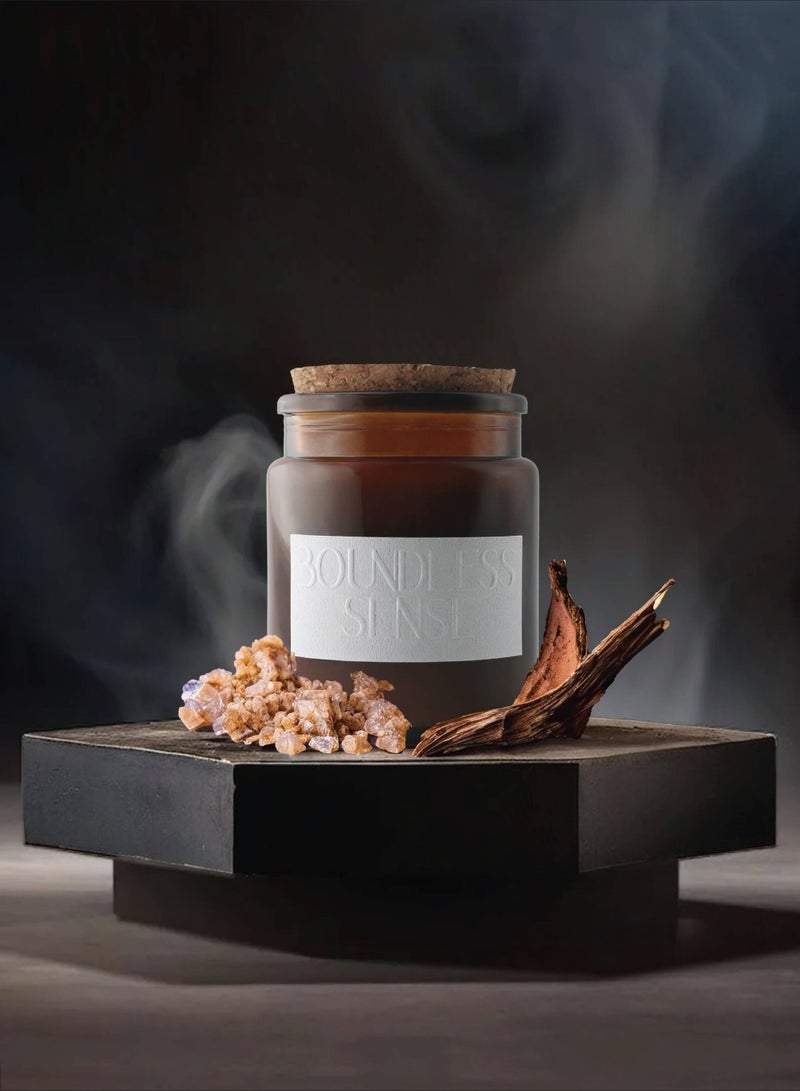Boundless Sense Harmony Haze Candle ( Mastic incense and oud ) - Scented Candle - Image 1