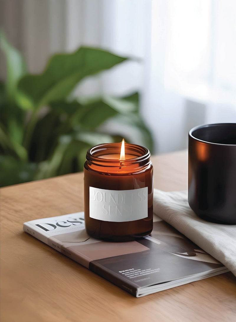 Boundless Sense Harmony Haze Candle ( Mastic incense and oud ) - Scented Candle - Image 2