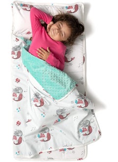 JumpOff Jo JumpOff Jo - Toddler Nap Mat for Preschool, Daycare, and Kindergarten - Sleeping Bag for Kids with Removable Pillow and Ultra Soft Blanket  - Image 1