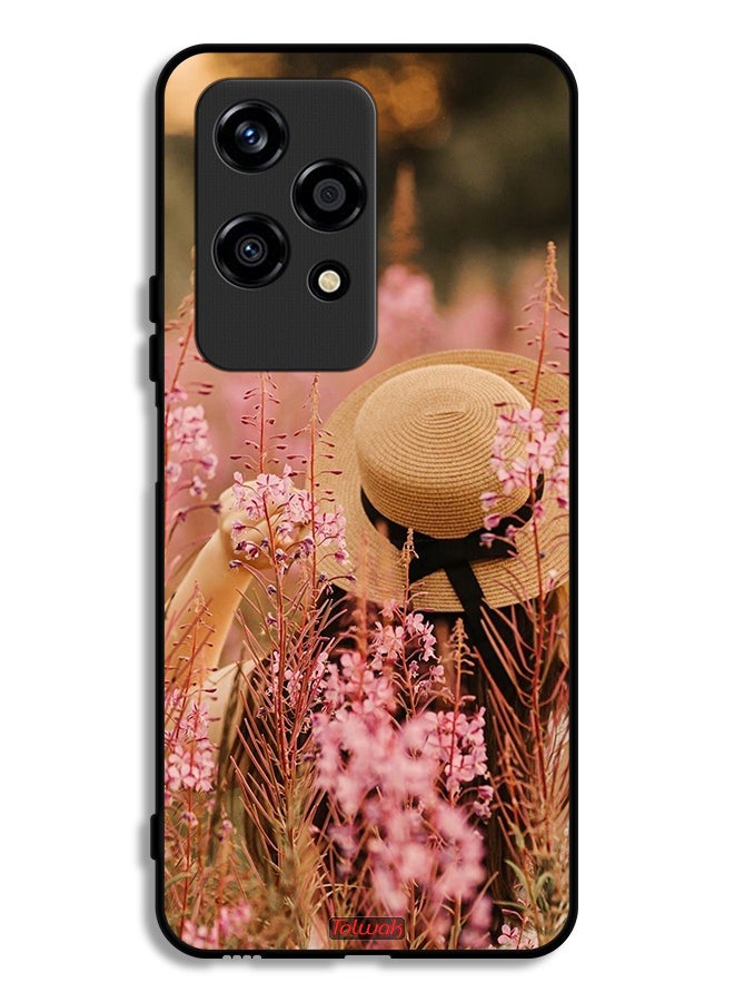 Tolwak Honor 200 Lite 5G Protective Case Cover Hat Girl In Flowers - Image 1