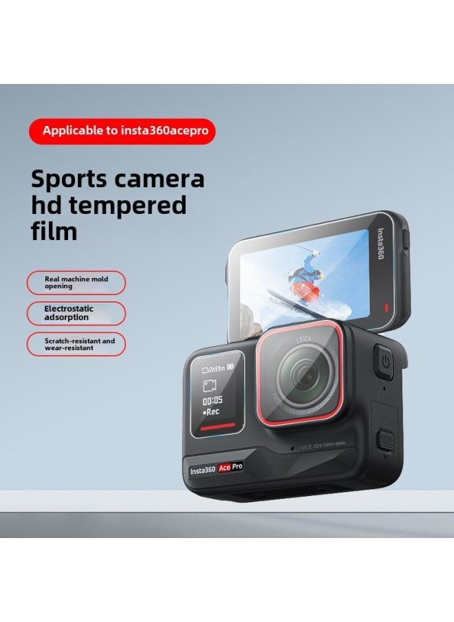 Generic Applicable Shadow Stone Insta360 ACE Pro Tempered Film Insta360 ACEPro Sports Camera Tempered Film-Color:Insta360 ACE Tempered Film  - Image 2