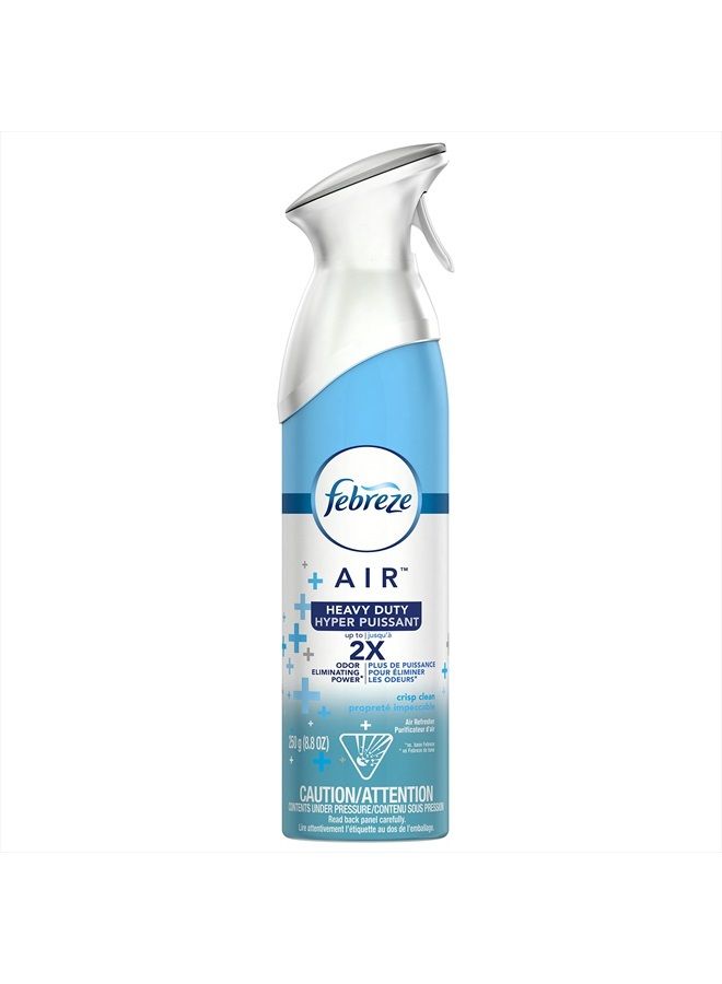 febreze Odor-Eliminating Air Freshener, Heavy Duty Crisp Clean, 8.8 fl oz - Image 1