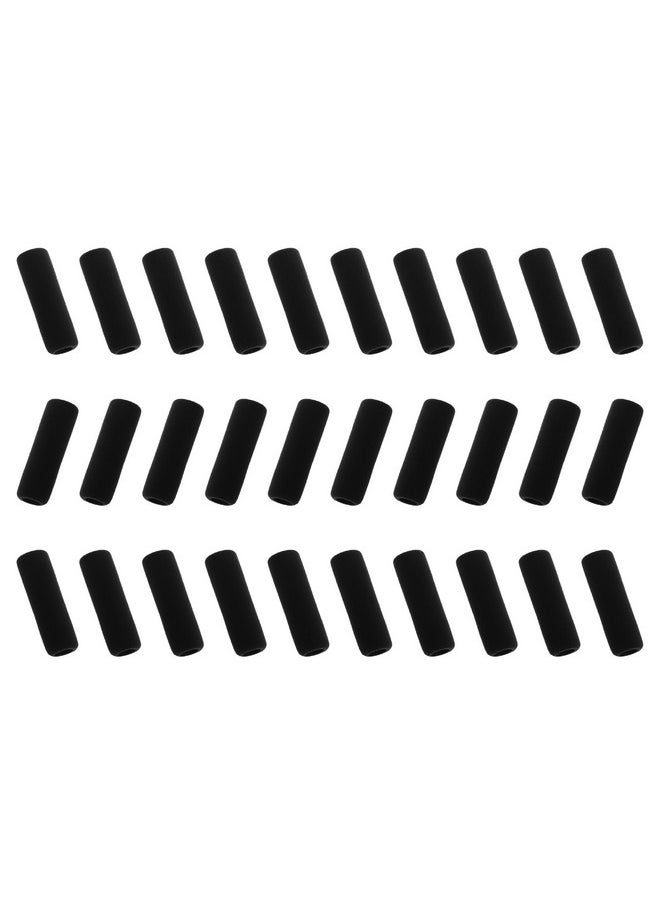 Bluecell - Pack Of 30 Black Color Soft Foam 1.5-Inch Pencil Grips Pencil Cover (Black) - Image 1