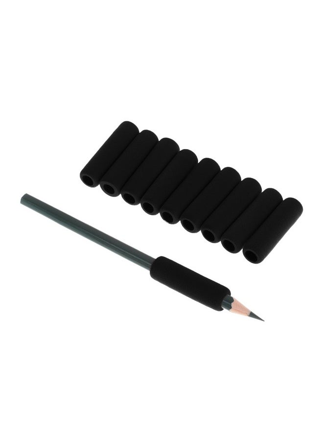 Bluecell - Pack Of 30 Black Color Soft Foam 1.5-Inch Pencil Grips Pencil Cover (Black) - Image 1