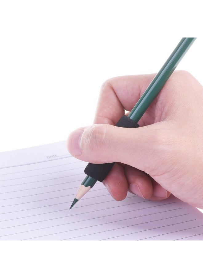 Bluecell - Pack Of 30 Black Color Soft Foam 1.5-Inch Pencil Grips Pencil Cover (Black) - Image 1