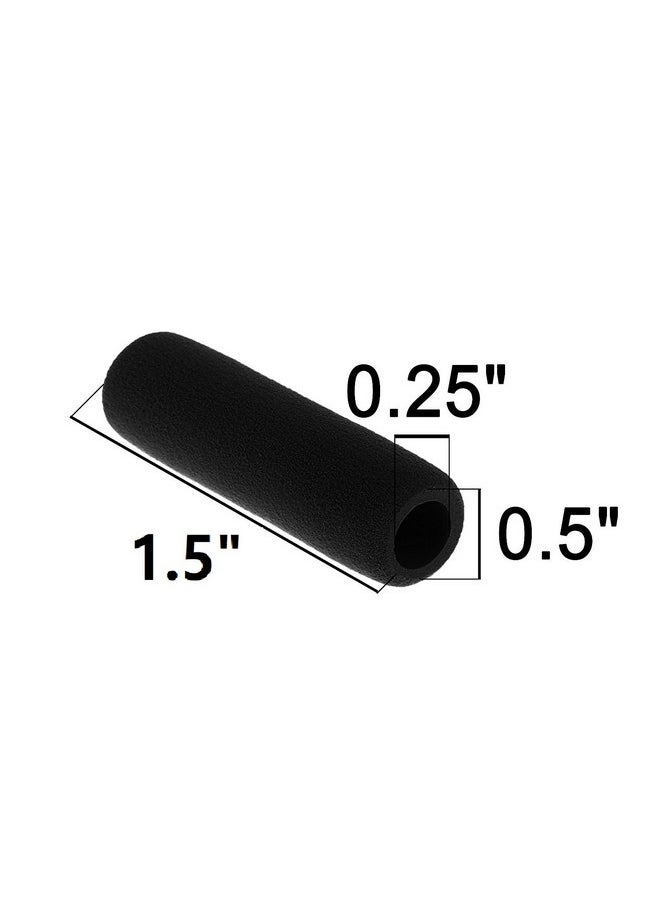 Bluecell - Pack Of 30 Black Color Soft Foam 1.5-Inch Pencil Grips Pencil Cover (Black) - Image 1