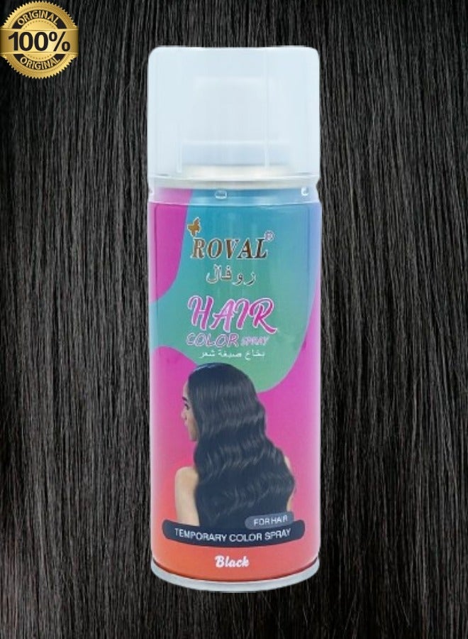 ROVAL 6 Pieces Roval Temporary Hair Color Spray Black  - Image 2