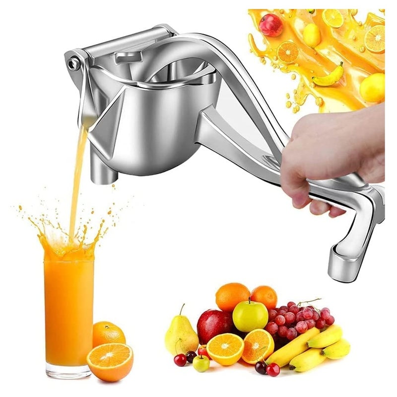 Axiesh Fruit Juicer Hand Juicer For Fruits Aluminium Fruit Hand Squeezer Heavy Duty Lemon Orange Juicer Manual Fruit Press Squeezer Fruit Juicer Extractor Tool Aluminium - Image 1
