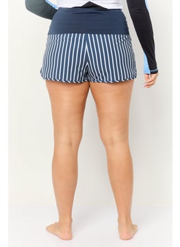 Roxy Women Stripe Beachwear Short, Multicolor  - Image 4