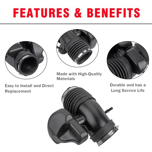 VASTAUTO 696-019 Engine Air Intake Hose Fit for 2012-2017 Chevy Traverse GMC Acadia Buick Enclave Replaces# 20871478 - Image 4