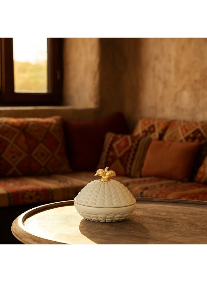 السيف  تمرية من شركة السيف معدن باللون الأبيض و الذهبي - Image 1