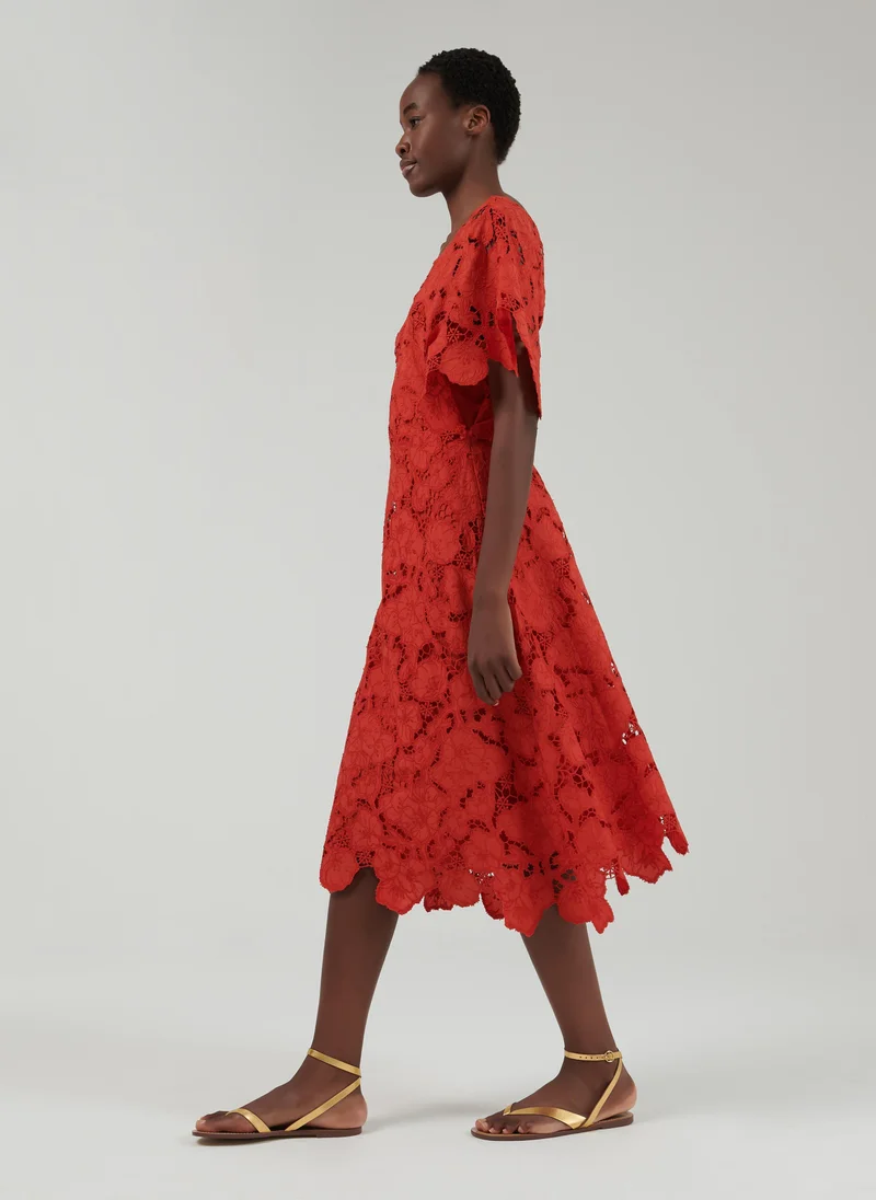 leem Scalloped Lace Dress