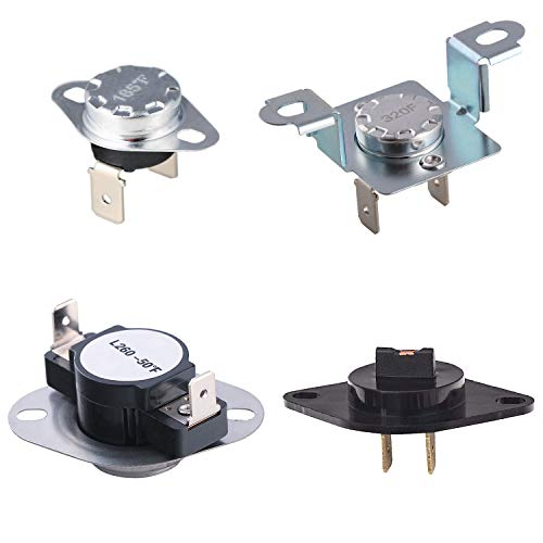 Azdele DC47-00016A Dryer Thermal Fuse Kit for Samsung DC47-00016A Thermal Fuse & DC96-00887A Thermostat & DC32-00007A Dryer Thermistor & DC47-00018A Thermostat Compatible with Samsung lg Kenmore Dryers - Image 1