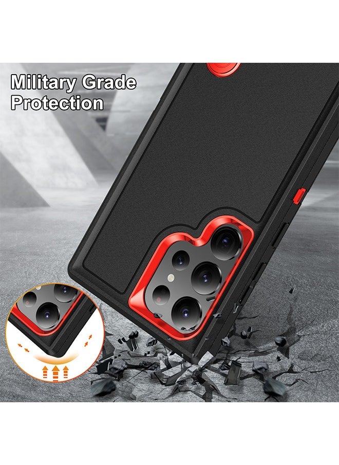 X-level Samsung Galaxy S24 Ultra Case Cover Shockproof Camera Len Protection Anti-scratch Comfortable Touch Feel Rugged & Durable Kickstand Holder Back Cover Phone Shell Accessories Protector  - Image 5