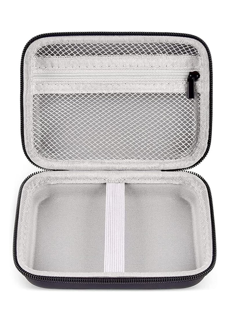 Zikra Case Compatible with NIIMBOT D11 Label Maker Printer, Hard Carry Case for Labeler Makers & Labeling Tapes, Storage Bag for Phomemo D30, Canon, Mini Photo Printer & Label Paper Accessories, Black - Image 1