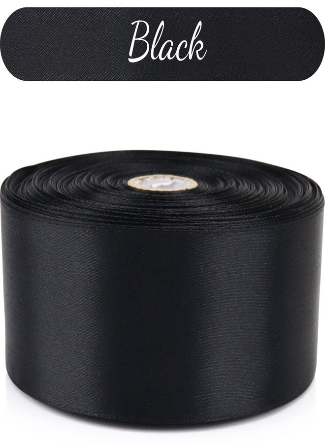 Nsilu 1-1/2 inch, Black Ribbon for Gift Wrapping 50 Yards Perfect Wedding Party Wreath Sewing DIY Hair Accessories Decoration Floral Hair Balloons Other Projects - Image 5