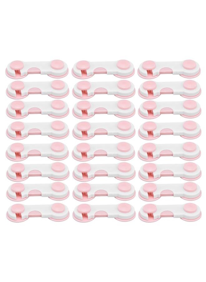 Thoraya 24pcs Baby Safety Lock Prevent Pinching Multi Purpose Child Proofing Lock for Drawer Cabinet Door  - Image 1