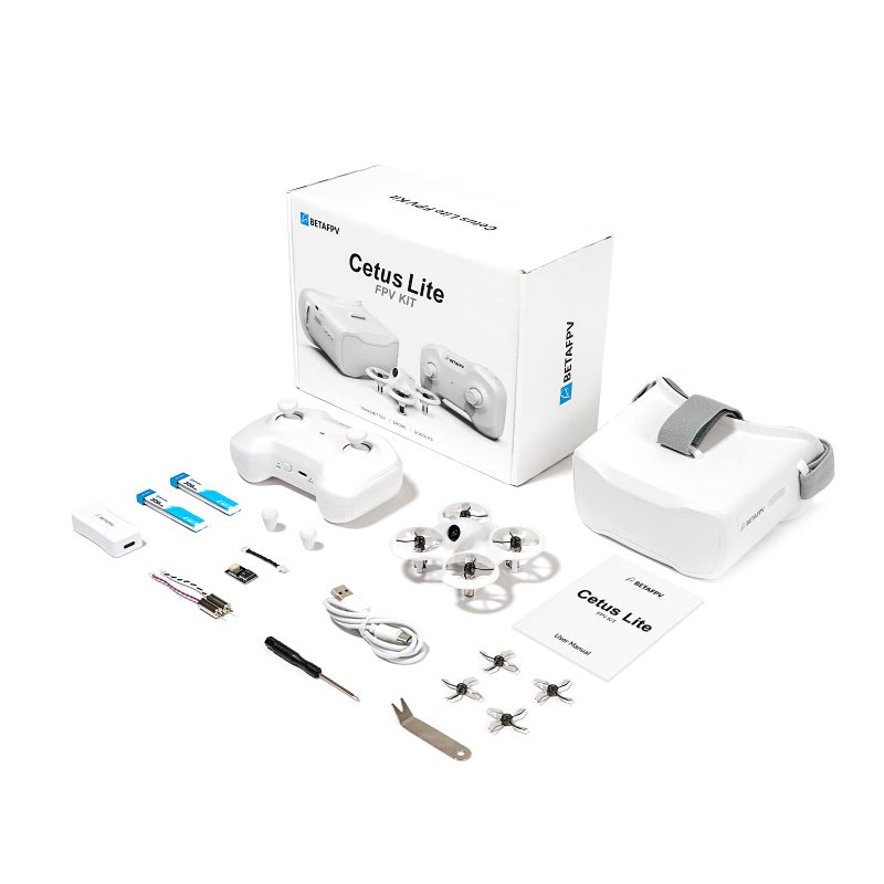 BETAFPV طقم طائرة درون BETAFPV Cetus Lite FPV للأطفال مع وظيفة تثبيت الارتفاع وحماية ذاتية ووضعي سرعة يدعمان المحاكي جاهز للطيران للمبتدئين في FPV للبدء بالطيران داخل وخارج المنزل Frsky D8 - Image 2
