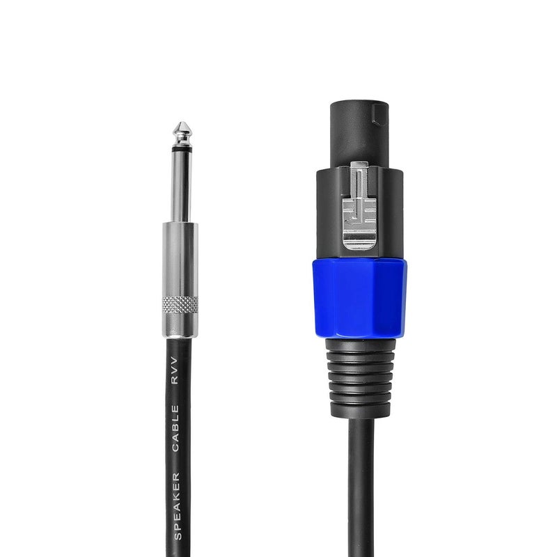 Yoico 4X 25 Feet Professional Speakon to 1/4" Speaker Cables, 12 Gauge AWG 2-Conductor Speakon to 1/4" Male Inch Heavy Duty Audio Amplifier Cord Wire, 4 Pack - Image 3