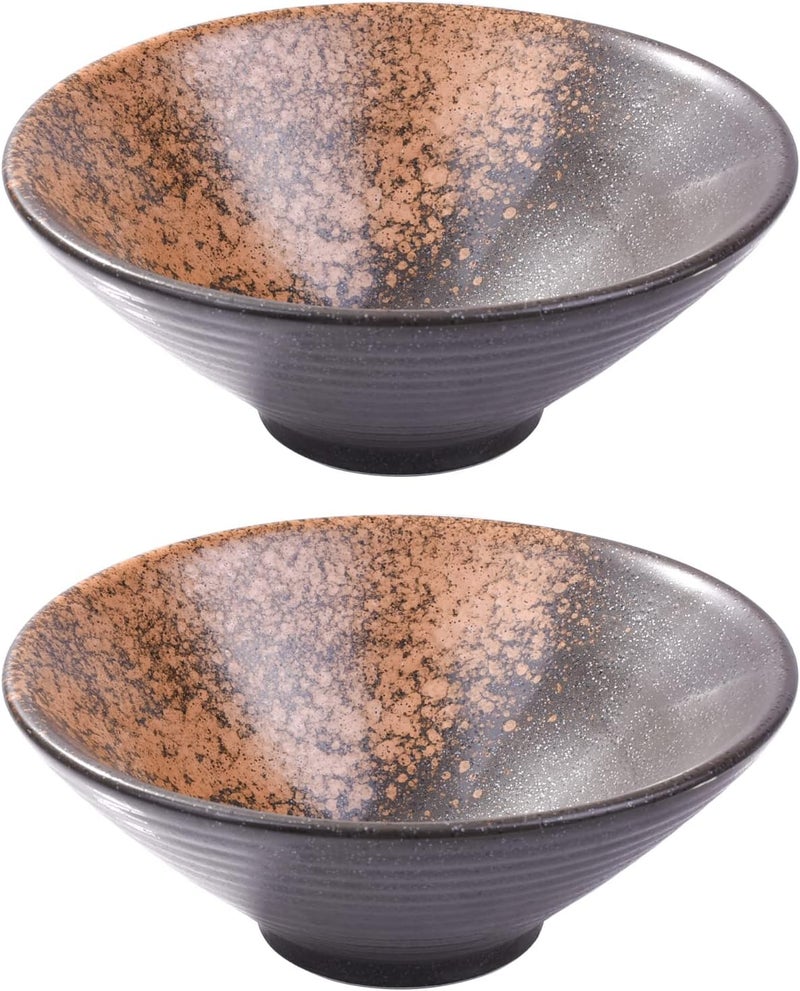 Cerficer 32 Oz Japanese Ramen Bowl Set of 2 Ceramic Noodle Bowls for Pho Cereal SoupYSH - Image 1