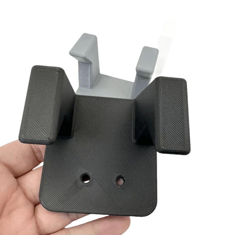 1pc Black Heavy Duty Vertical Wall Mounted Tool Rack With Shelf For Hammer And Garage Storage Organizer - Image 2