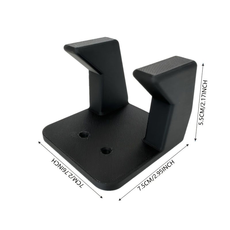 1pc Black Heavy Duty Vertical Wall Mounted Tool Rack With Shelf For Hammer And Garage Storage Organizer - Image 3