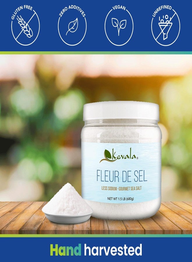 Kevala - Fleur de Sel - Gourmet Sea Salt - Less Sodium - Fine Grain - Hand Harvested - 6.5 oz - Unrefined - Zero Additives - Image 4