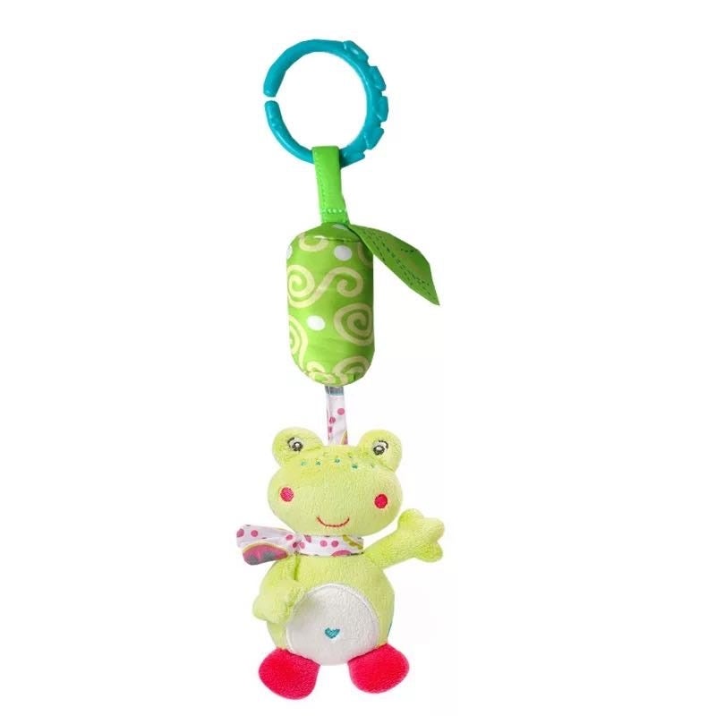 Soft Plush Crib Stroller Or Car Seat Hanging Bell Animal Wind Chime Baby Toy