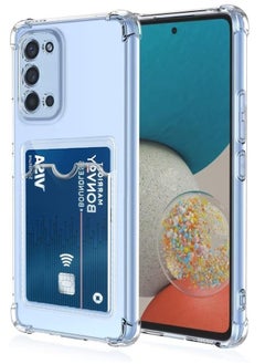 ase Clear Card Holder Back Wallet Crystal Transparent Soft TPU Shockproof Bumper Corner Drop Protection Phone Case Cover With Camera Lens Protection For Samsung Galaxy Note 20
