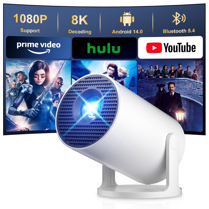 Salange HY300PRO+ 2026 Mini Projector with WiFi6 Bluetooth5.4,Built-in Apps - Image 1