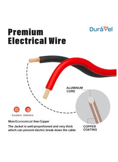 Duravel Duravel Speaker Wire, 2 Conductor, Red and Black, Copper Stranded Core (10 Meter, 1.5mm)  - Image 3