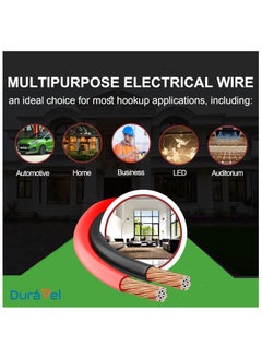 Duravel Duravel Speaker Wire, 2 Conductor, Red and Black, Copper Stranded Core (10 Meter, 1.5mm)  - Image 4