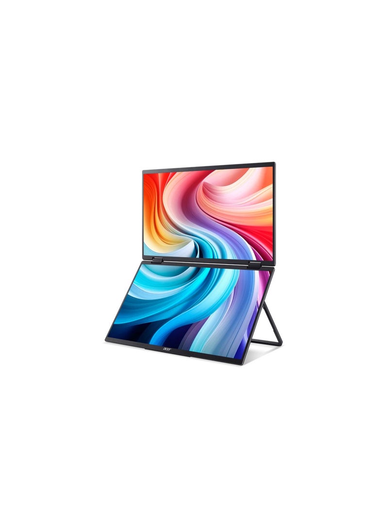 Acer 24 inch FHD Portable Monitor (UM.QP3EE.E04) - 100Hz, IPS, USB-C, HDMI, Built-in Speakers, Dual-Screen Portable Display PD243YE Black - Image 3