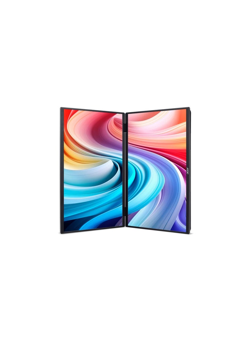 Acer 24 inch FHD Portable Monitor (UM.QP3EE.E04) - 100Hz, IPS, USB-C, HDMI, Built-in Speakers, Dual-Screen Portable Display PD243YE Black - Image 2