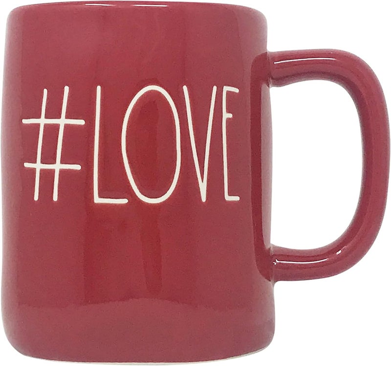 Rae Dunn Ceramic Valentines Day themed Mugs 16 oz LoveRed - Image 1