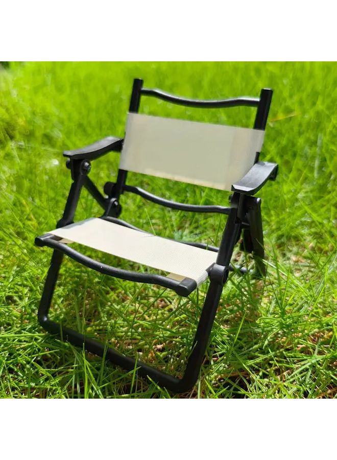 Red Mini Folding Chair For Home Decor DIY Miniatures And Gift - Image 1