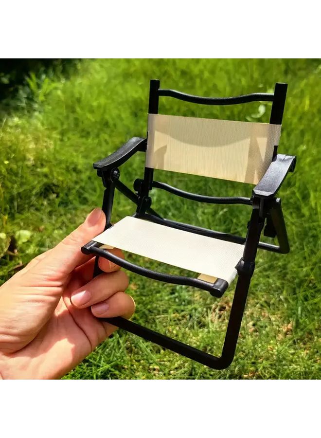 Red Mini Folding Chair For Home Decor DIY Miniatures And Gift - Image 3