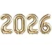 BBPOOL بالونات الشمبانيا الذهبية 2026 - 40 بالون كبير من الشمبانيا الذهبية 2026 بالونات هيليوم من مايلار فويل لتزيين حفلة رأس السنة الجديدة 2026، عيد الميلاد، والتخرج - Image 2