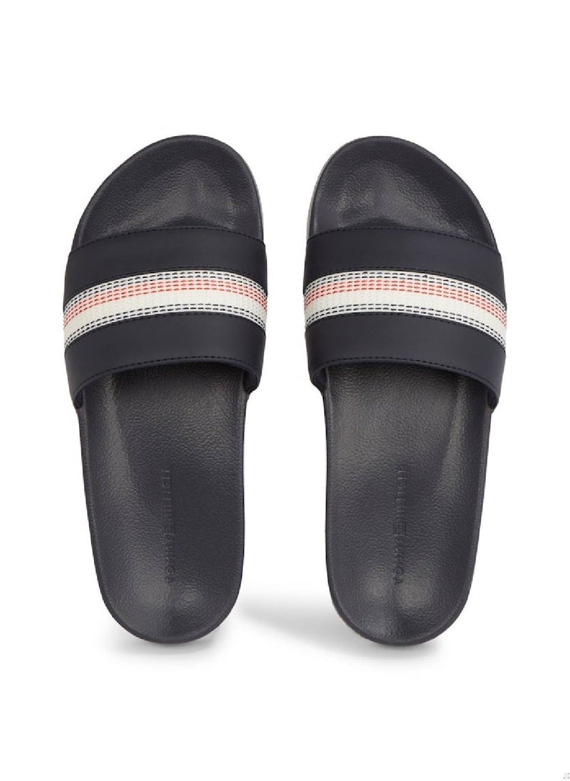TOMMY HILFIGER Corporate Stripes Pool Sliders  - Image 4