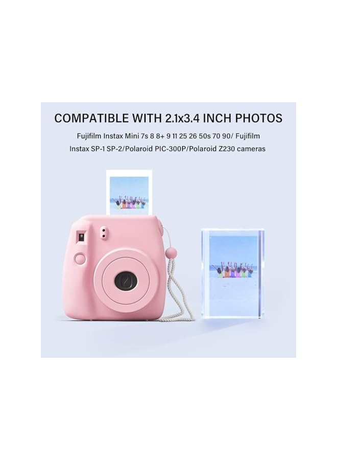 The Bros Mini Film Photo Frames 2x3, 3-Pack Polaroid Picture Frame, Iridescent Acrylic Holders, for Fujifilm & Polaroid Instant Photos, Ideal for Home Decoration and Gift Ideas - Image 2
